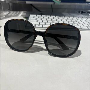 NWOT Dior Brown Oversized Sunglasses